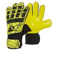 Leopard GK Gloves SR SORT/GUL 8x Keeperhansker med Flat Cut