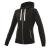 Grime Full Zip Hooded Dame BLK M Hettejakke i bomullsmiks 